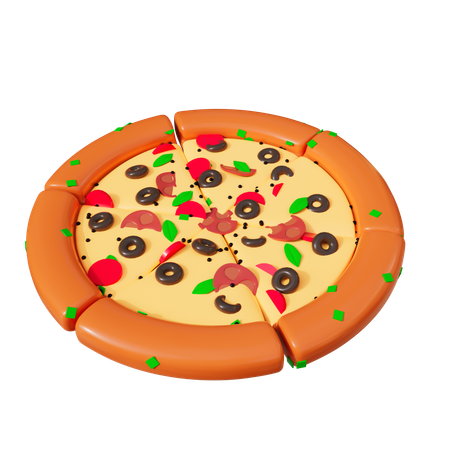 Pizza italienne  3D Icon