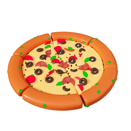 Pizza italienne  3D Icon
