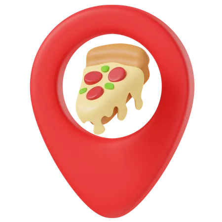 Localização da pizza  3D Icon