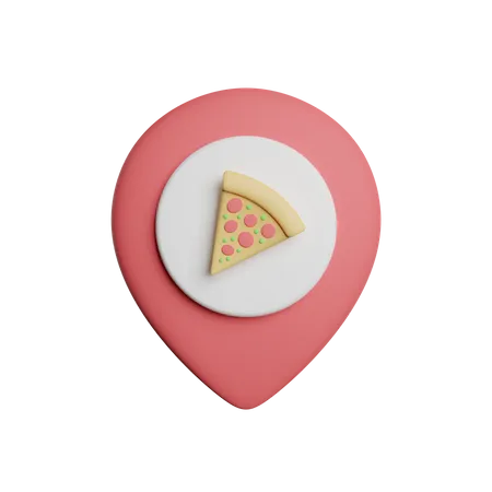 Localizacao Dos Mapas De Pizza 3D Icon