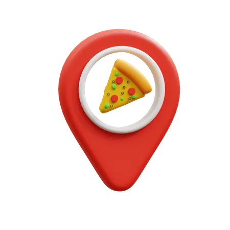 Localização da pizza  3D Icon