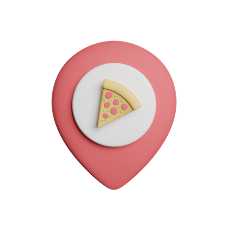 Pizza Location  3D Icon