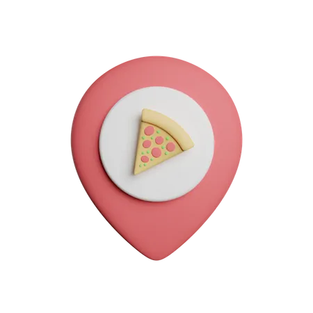 Pizza Location  3D Icon