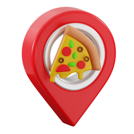 Pizza Location  3D Icon
