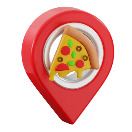 Pizza Location  3D Icon