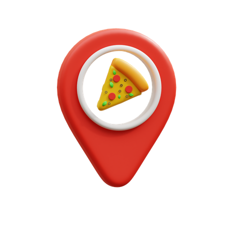 Pizza Location  3D Icon