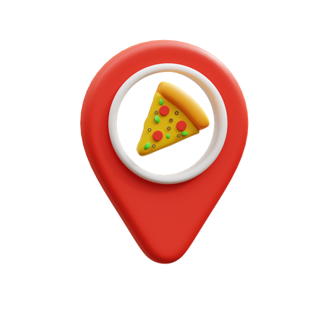 Pizza Location  3D Icon