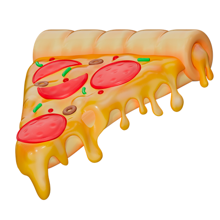 Tranche de pizza  3D Icon