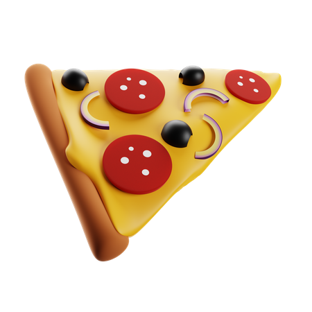 Pizza de salame  3D Icon