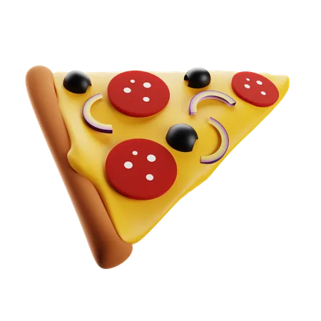 Pizza de salame  3D Icon