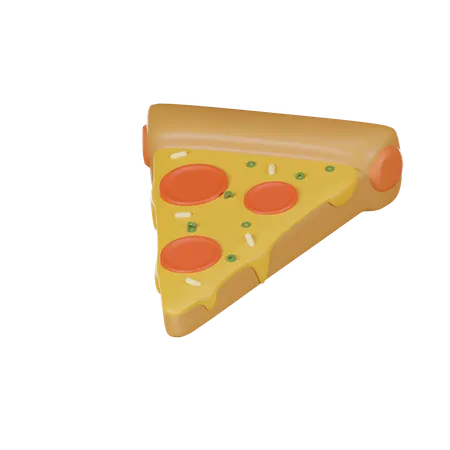 Pizza 3 D Cartoon Icon 3D Icon
