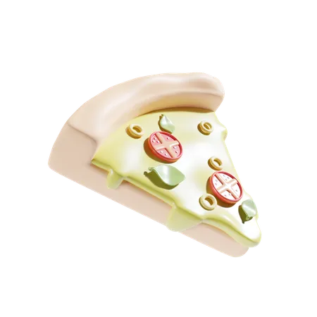 Pizza Happy New Year 3D Icon