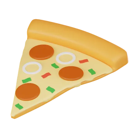 Pizza Slice Capturing Essence Of Gourmet Cuisine With Melted Cheese And Pepperoni Perfect For Food Related Projects Menus And Culinary Concepts 3 D Render Illustration 3D Icon