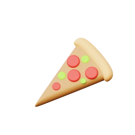 Pizza Slice  3D Illustration