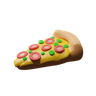 pizza slice 3d logos