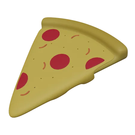 3 D Pizza Slice Illustration 3D Icon