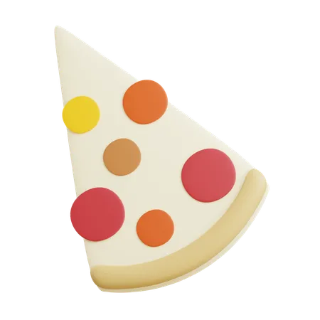 3 D Slice Of Pizza Icon Illustration With Transparent Background 3D Icon