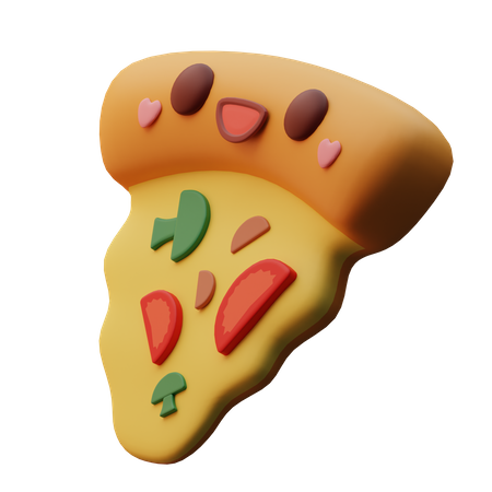 Pizza Slice Emoji  3D Icon