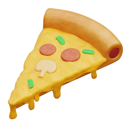 Pizza Sliced  3D Icon