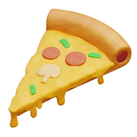 Pizza Sliced  3D Icon