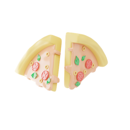 Pizza Slices  3D Icon