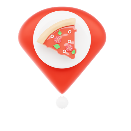 Pizza Store Pin  3D Icon