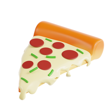 Pizza Stück  3D Icon
