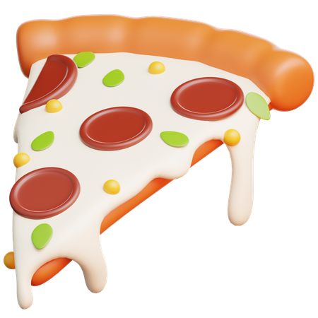 Pizza Stück  3D Icon