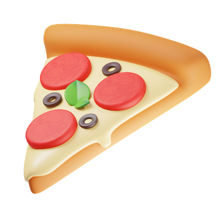 Pizza Stück  3D Icon