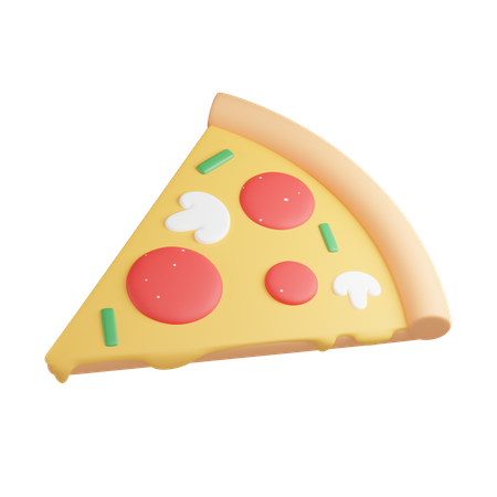 Tranche de pizza  3D Icon