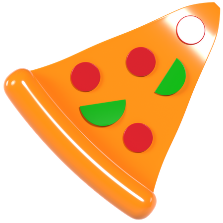 Tranche de pizza  3D Illustration