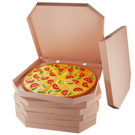 Pizzalieferdienst  3D Icon