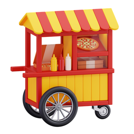 Barraca de pizza  3D Icon