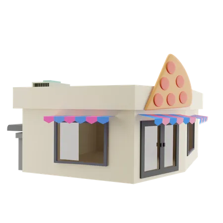 Loja de pizza  3D Icon