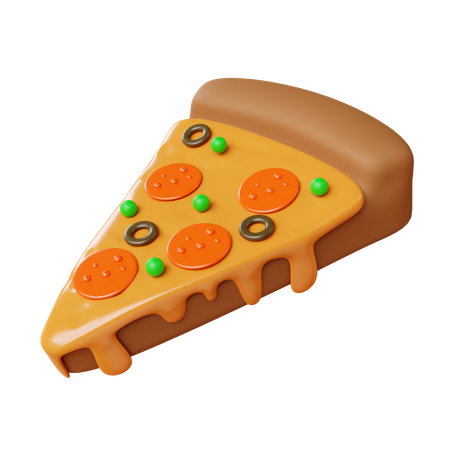 Pizza Stück  3D Icon