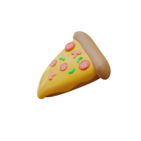 Pizza Stück  3D Icon