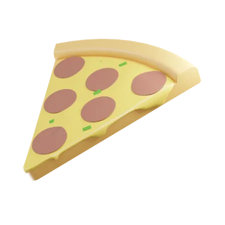 Pizza Stück  3D Illustration