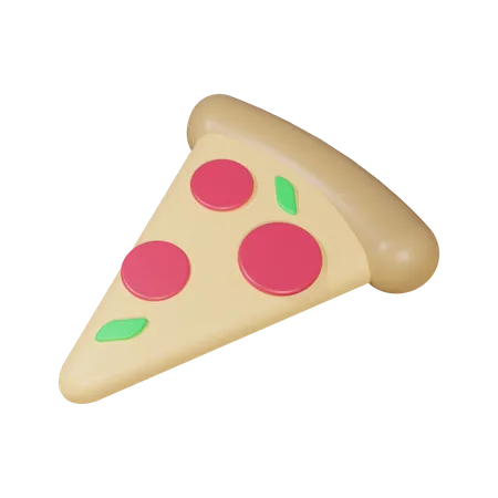Pizza Stück  3D Illustration