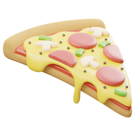 Pizza Stück  3D Icon