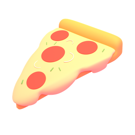 Pizza Stück  3D Icon