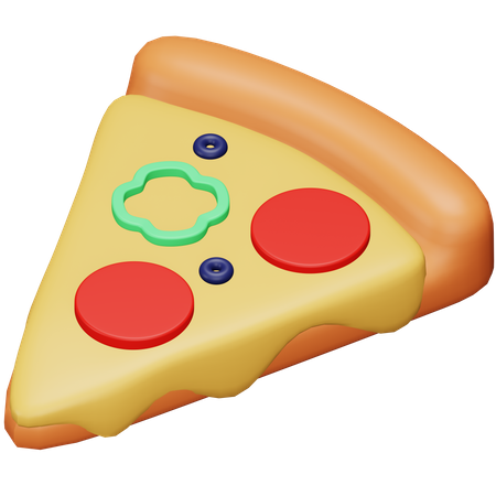 Pizza Stück  3D Icon