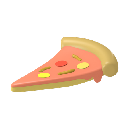 Pizza Stück  3D Icon