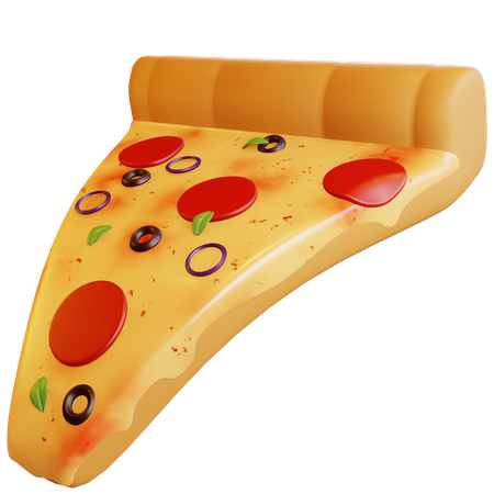 Pizza Stück  3D Icon