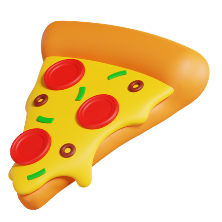 Pizza Stück  3D Icon