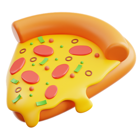 Pizza Stück  3D Icon