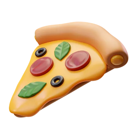 Pizza Stück  3D Icon