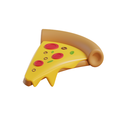 Pizza Stück  3D Icon