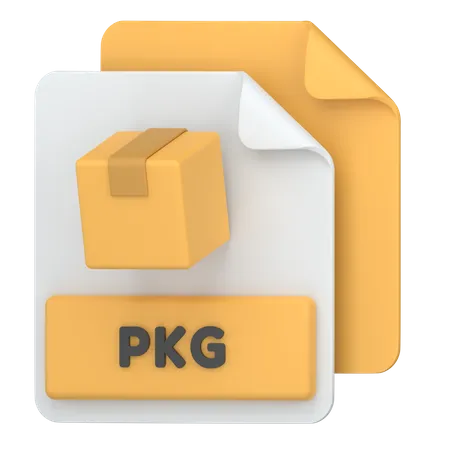 PKG File Format For Mac 3D Icon