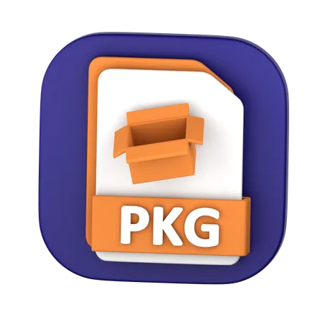 PKG File  3D Icon