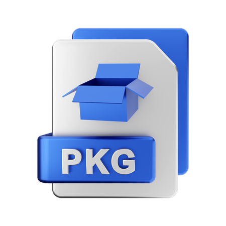 PKG File  3D Illustration